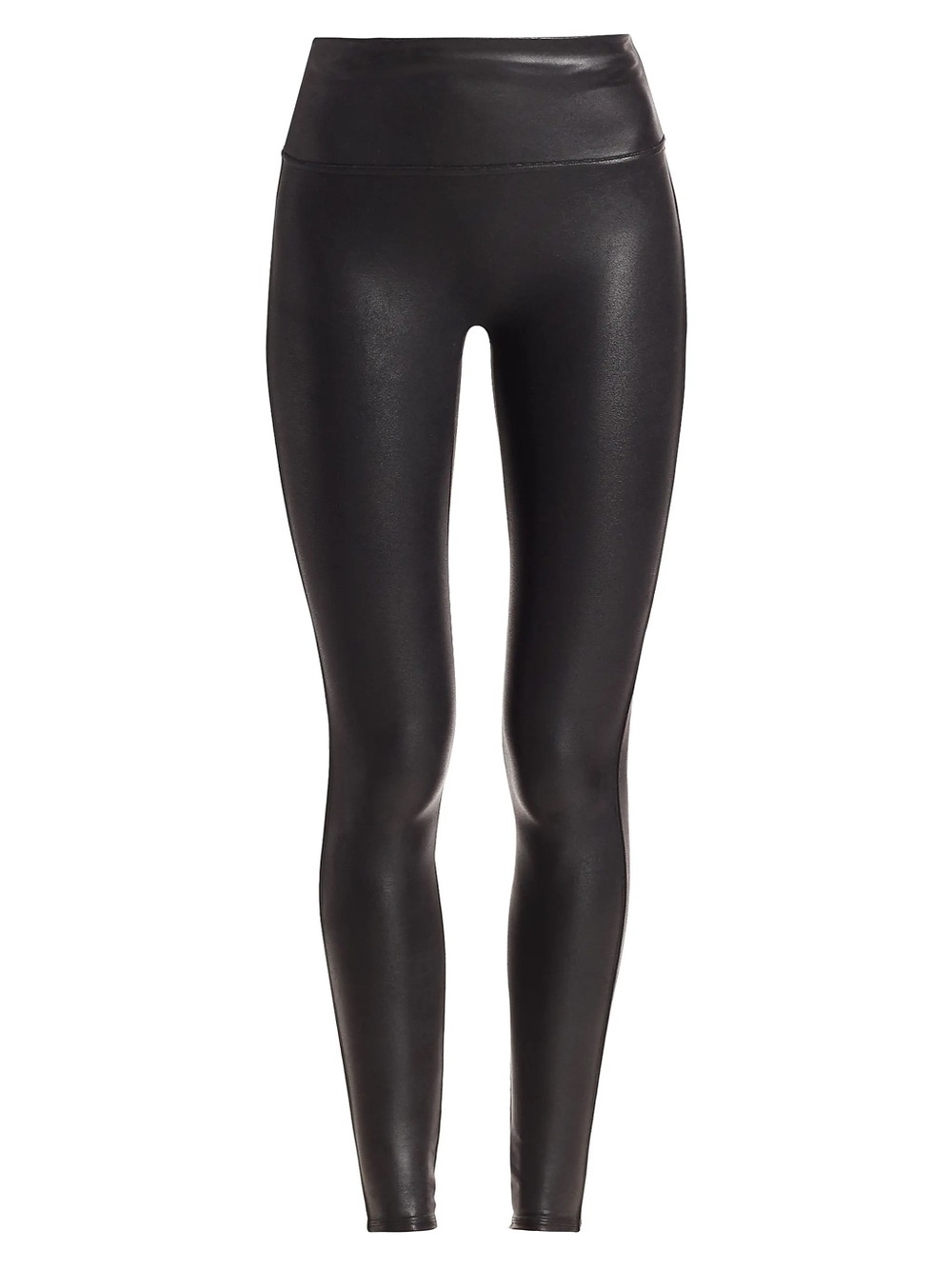 SPANX 'SPANXshape Faux Leather Petite Leggings' in Black